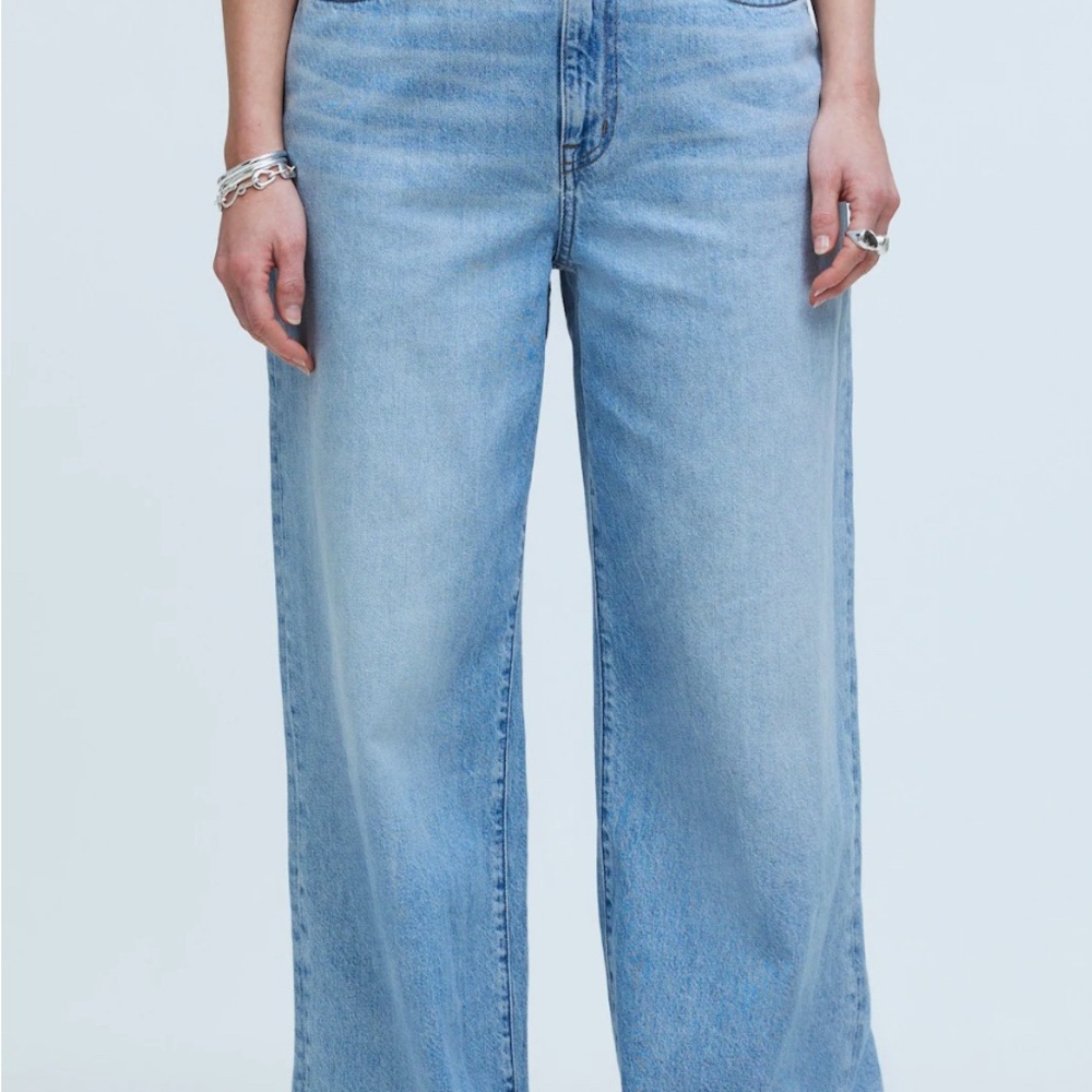Madewell Superwide-Leg Jeans in Ahern Wash: Airy Denim Edition Size 29 NWOT